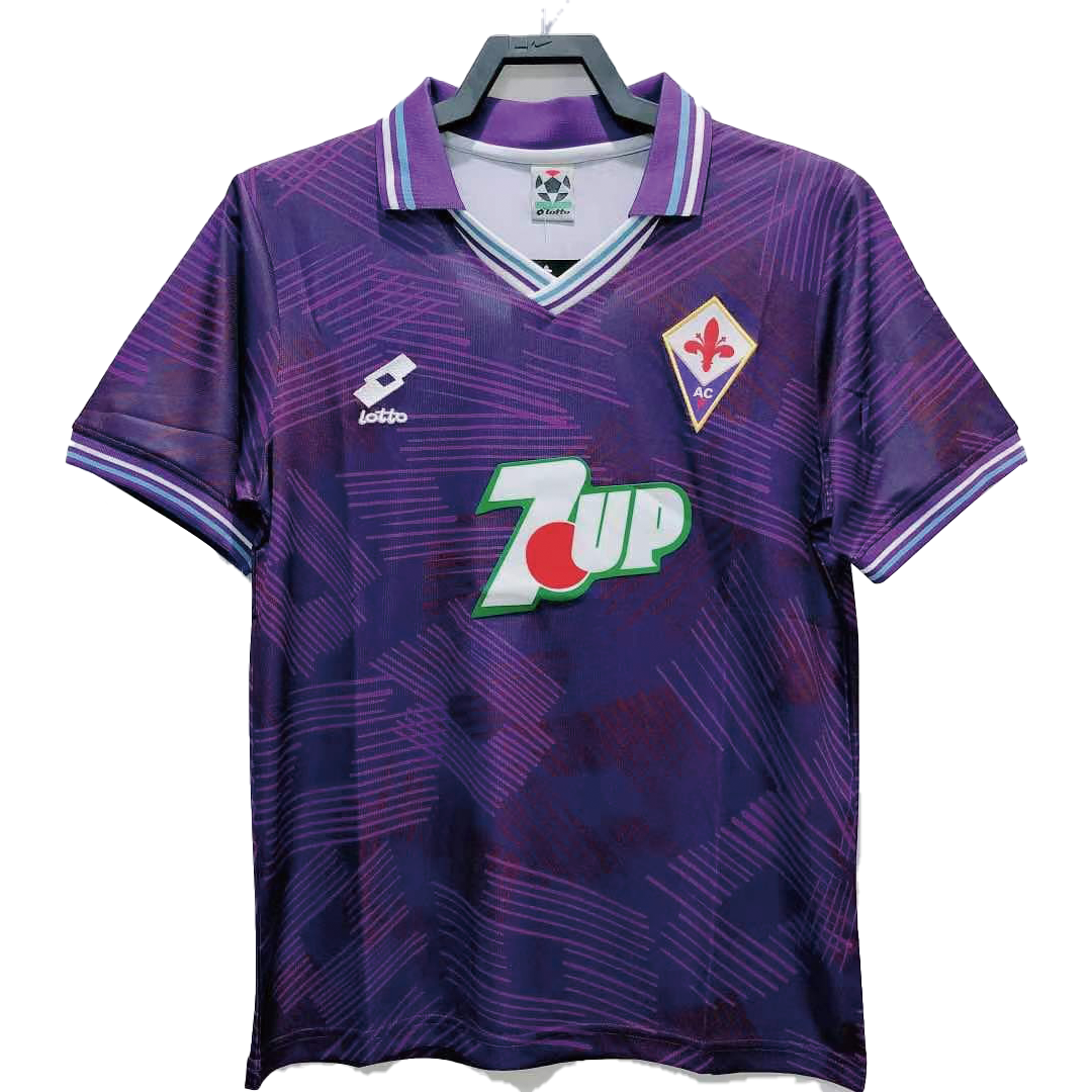 Vintage Soccer Jersey Fiorentina Home 1992 93 Gogoalshop