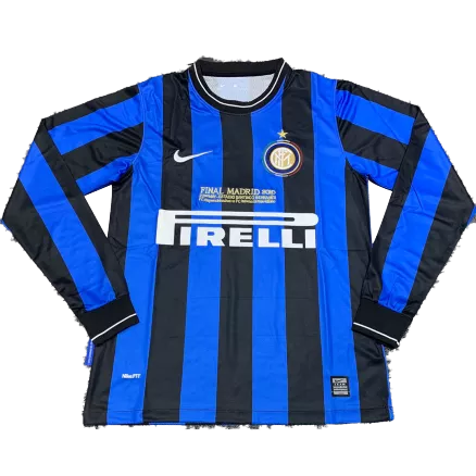 Retro Inter Milan Home Long Sleeve Jersey 2010 By Nike - gogoalshop
