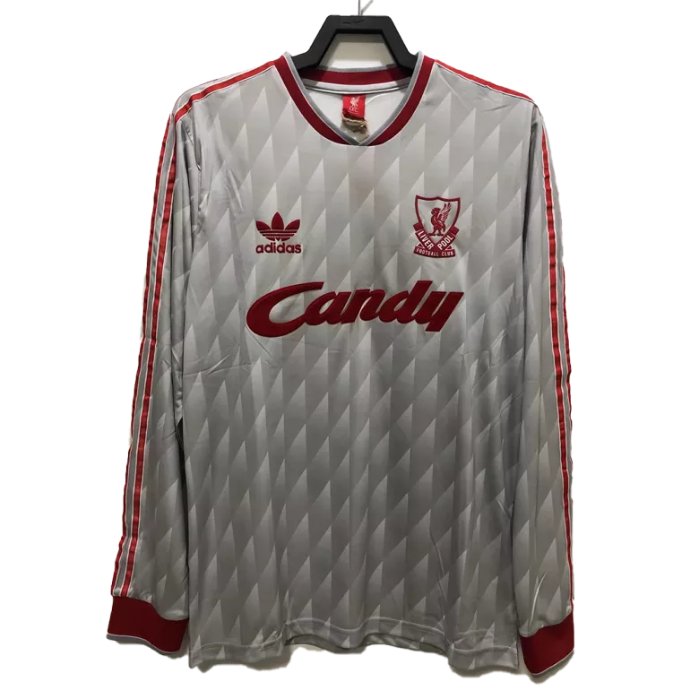 Vintage Soccer Jersey Liverpool Away Long Sleeve 1989 - gogoalshop