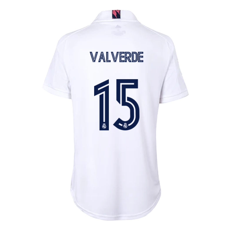 Replica Valverde #15 Real Madrid Home Jersey 2020/21 By Adidas Women