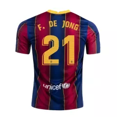Replica F.DE JONG #21 Barcelona Home Jersey 2020/21 By Nike - gogoalshop