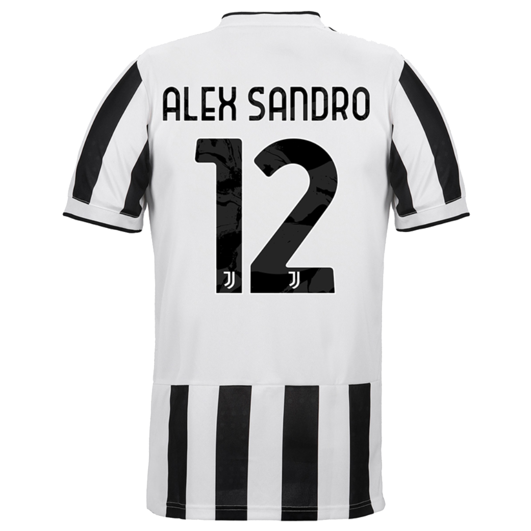 ALEX SANDRO 12 Juventus Home Soccer Jersey 2021 22 Gogoalshop
