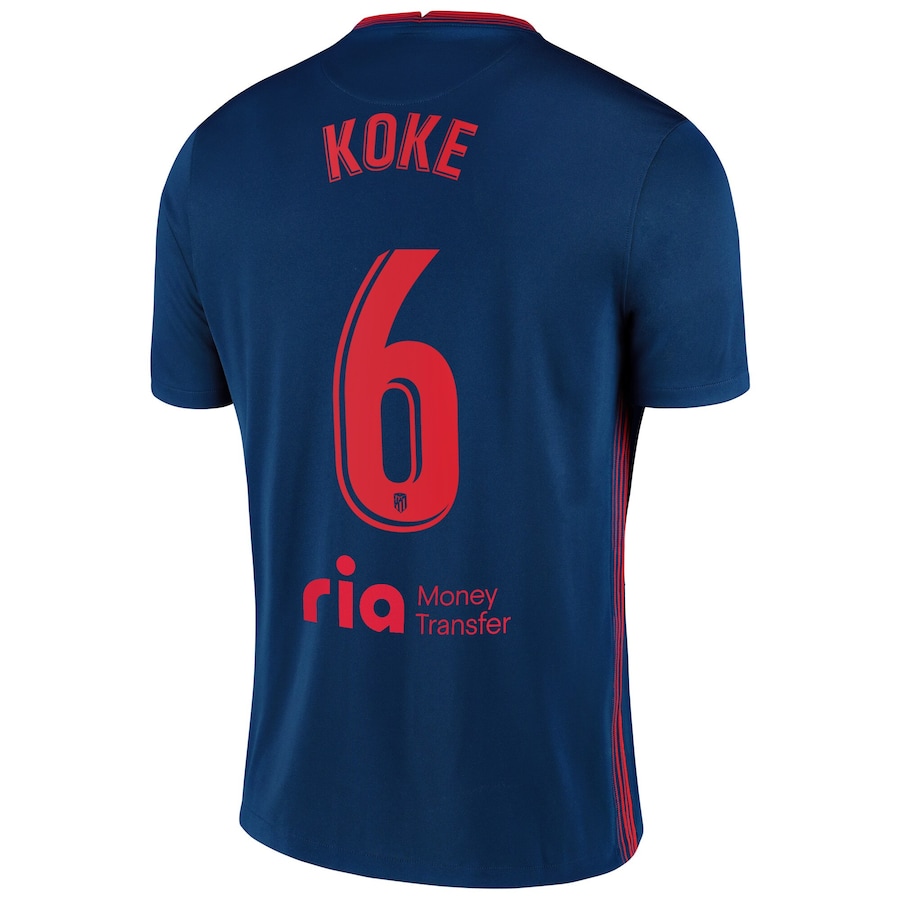 KOKE 6 Atletico Madrid Away Soccer Jersey 2020 21 Gogoalshop