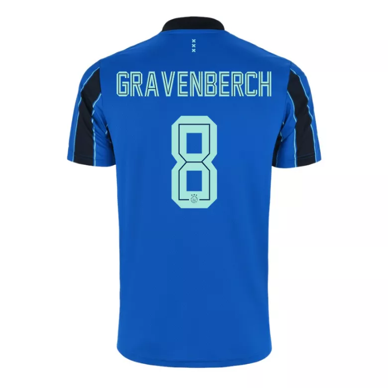 GRAVENBERCH #8 Ajax Away Soccer Jersey 2021/22 - gogoalshop