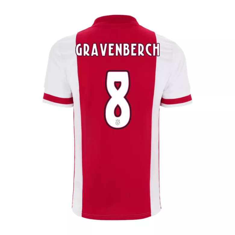 GRAVENBERCH #8 Ajax Home Soccer Jersey 2020/21 - gogoalshop