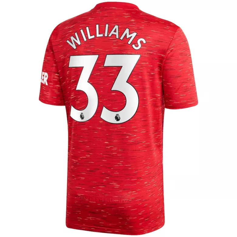 WILLIAMS #33 Manchester United Home Soccer Jersey 2020/21 - gogoalshop