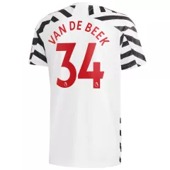 Replica VAN DE BEEK #34 Manchester United Third Away Jersey 2020/21 By Adidas - gogoalshop