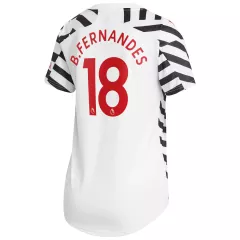Replica B.FERNANDES #18 Manchester United Third Away Jersey 2020/21 By Adidas Women - gogoalshop