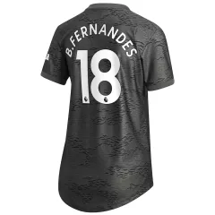 Replica B.FERNANDES #18 Manchester United Away Jersey 2020/21 By Adidas Women - gogoalshop