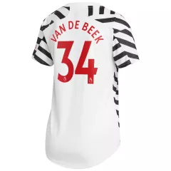 Replica VAN DE BEEK #34 Manchester United Third Away Jersey 2020/21 By Adidas Women - gogoalshop