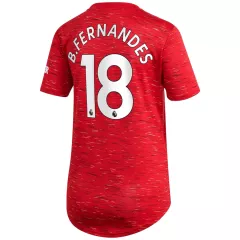 Replica B.FERNANDES #18 Manchester United Home Jersey 2020/21 By Adidas Women - gogoalshop