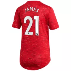 Replica JAMES #21 Manchester United Home Jersey 2020/21 By Adidas Women - gogoalshop