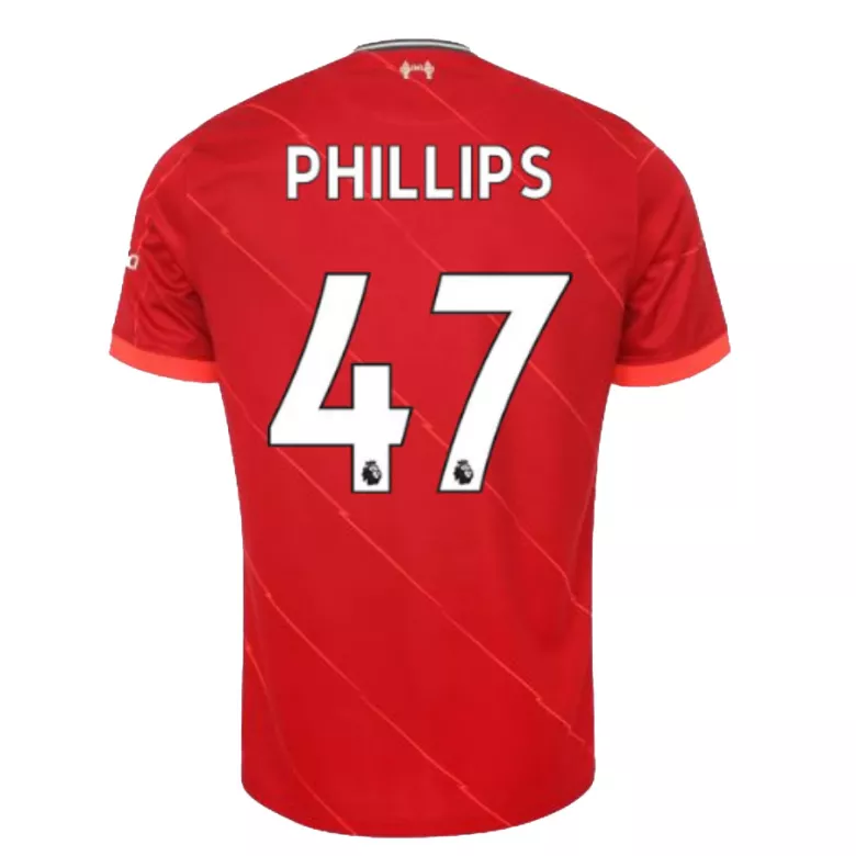 PHILLIPS #47 Liverpool Home Soccer Jersey 2021/22 - gogoalshop