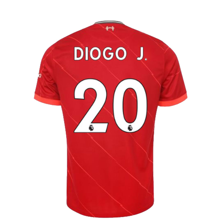 DIOGO J. #20 Liverpool Home Soccer Jersey 2021/22 | Gogoalshop
