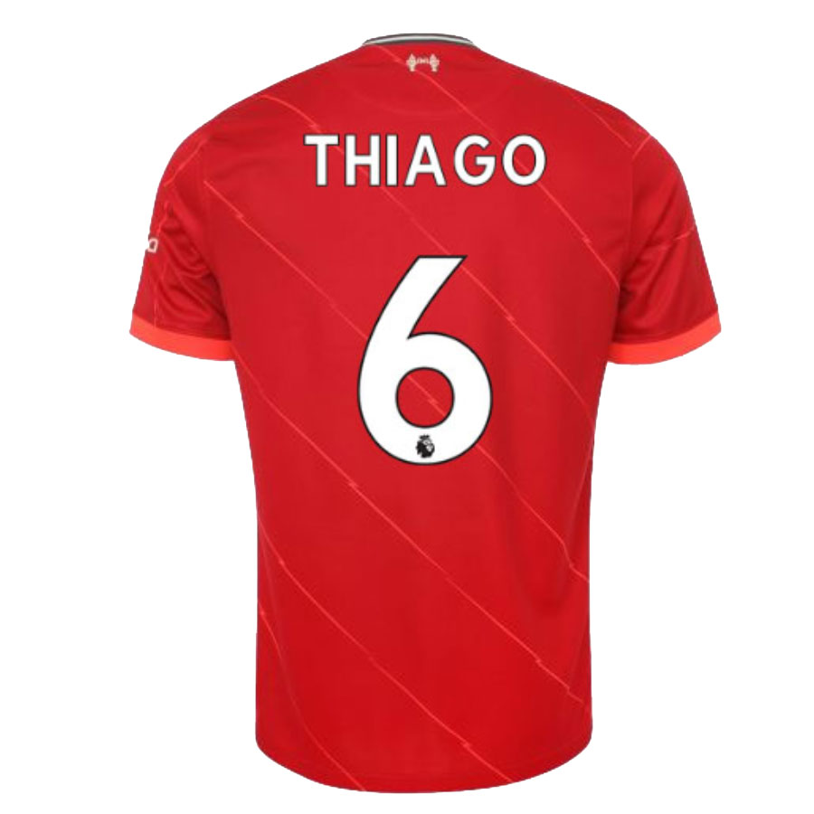 THIAGO #6 Liverpool Home Soccer Jersey 2021/22 | Gogoalshop