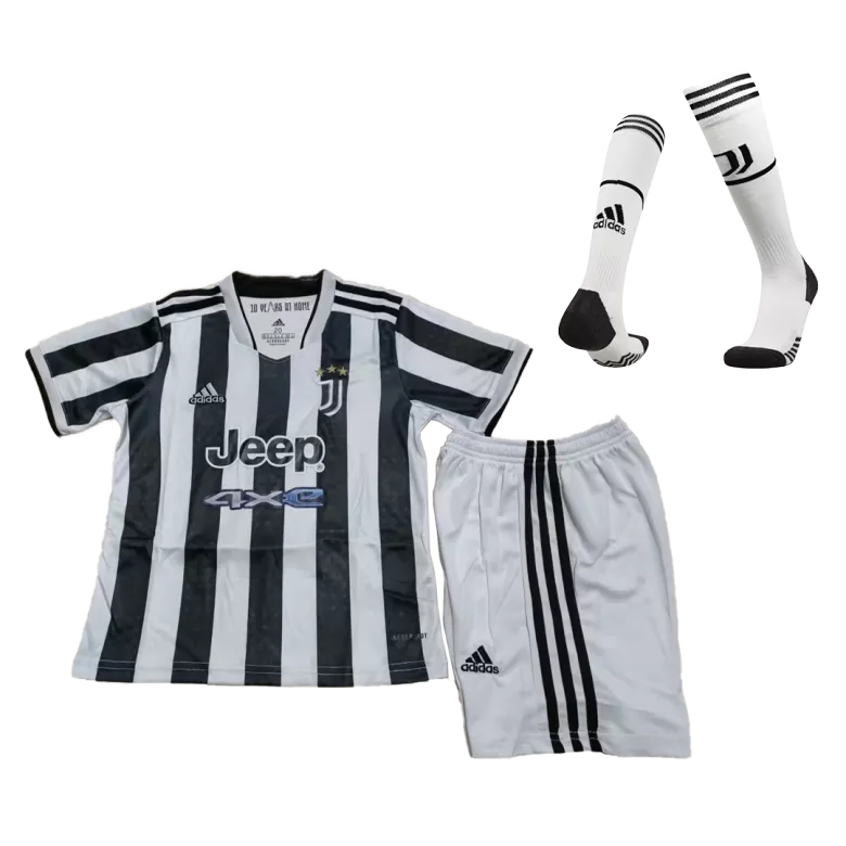 Juventus Home Kids Soccer Jerseys Full Kit 2021/22 - gogoalshop