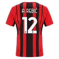 Replica A.REBIĆ #12 AC Milan Home Jersey 2021/22 By Puma - gogoalshop