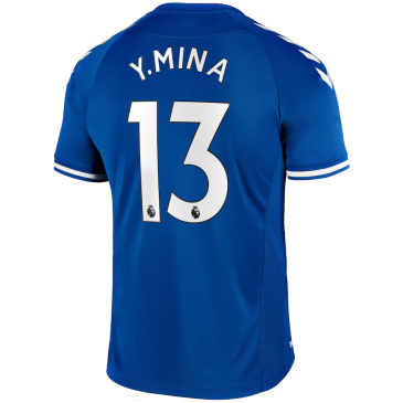 Replica Y.MINA #13 Everton Home Jersey 2020/21 By Hummel
