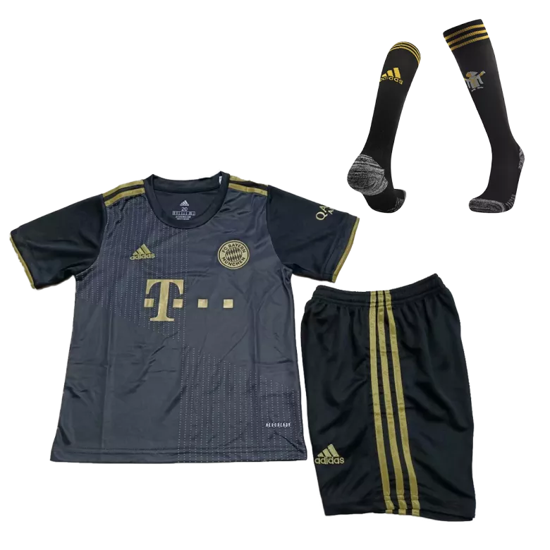 Bayern Munich Away Kids Soccer Jerseys Full Kit 2021/22 - gogoalshop