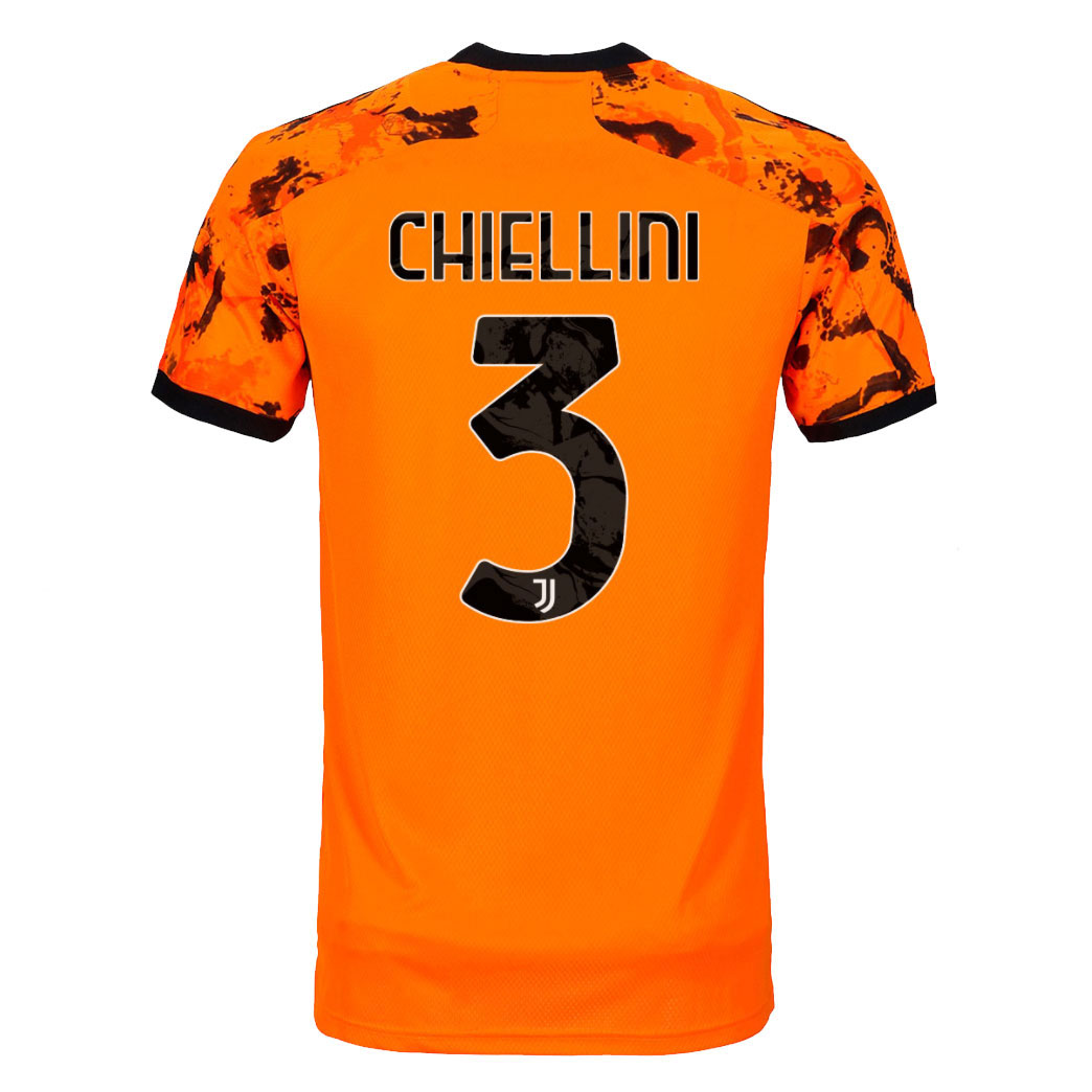 Juventus No3 Chiellini Home Long Sleeves Kid Jersey