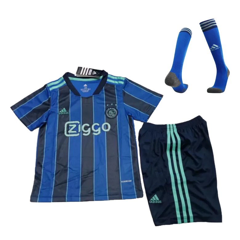 Ajax Away Kids Soccer Jerseys Full Kit 2021/22 - gogoalshop