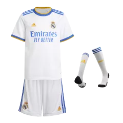 Real Madrid Home Full Kit 2021/22 By Adidas Kids - gogoalshop