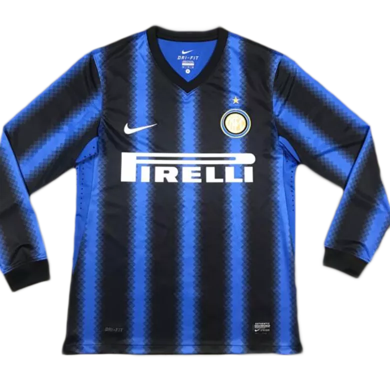 Vintage Soccer Jersey Inter Milan Home Long Sleeve 2010/11 - gogoalshop