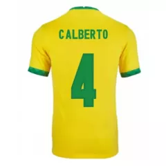 Replica CALBERTO #4 Brazil Home Jersey 2021 By Nike - gogoalshop