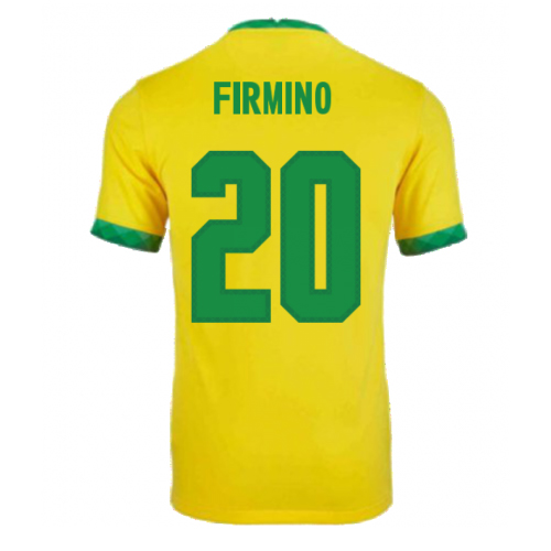 FIRMINO 20 Brazil Home Soccer Jersey 2021 Gogoalshop