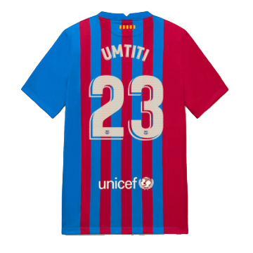 UMTITI 23 Barcelona Home Soccer Jersey 2021 22 Gogoalshop