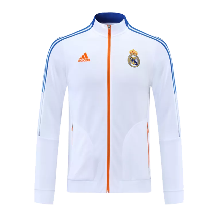 Real Madrid Track Jacket 2021/22 - White - gogoalshop