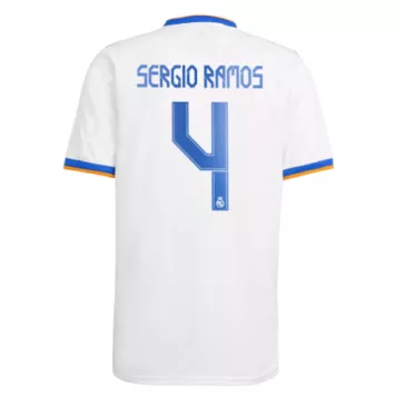 Replica SERGIO RAMOS #4 Real Madrid Home Jersey 2021/22 By Adidas - gogoalshop