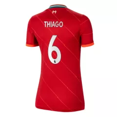 Replica THIAGO #6 Liverpool Home Jersey 2021/22 By Nike Women - gogoalshop