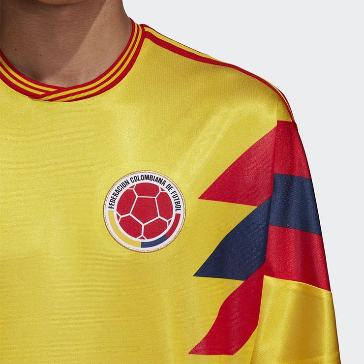 adidas Originals Retro Colombia Football Jersey In Yellow Cd6956