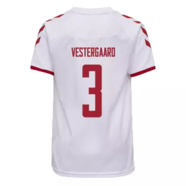 Replica VESTERGAARD #3 Denmark Away Jersey 2021 By Hummel - gogoalshop