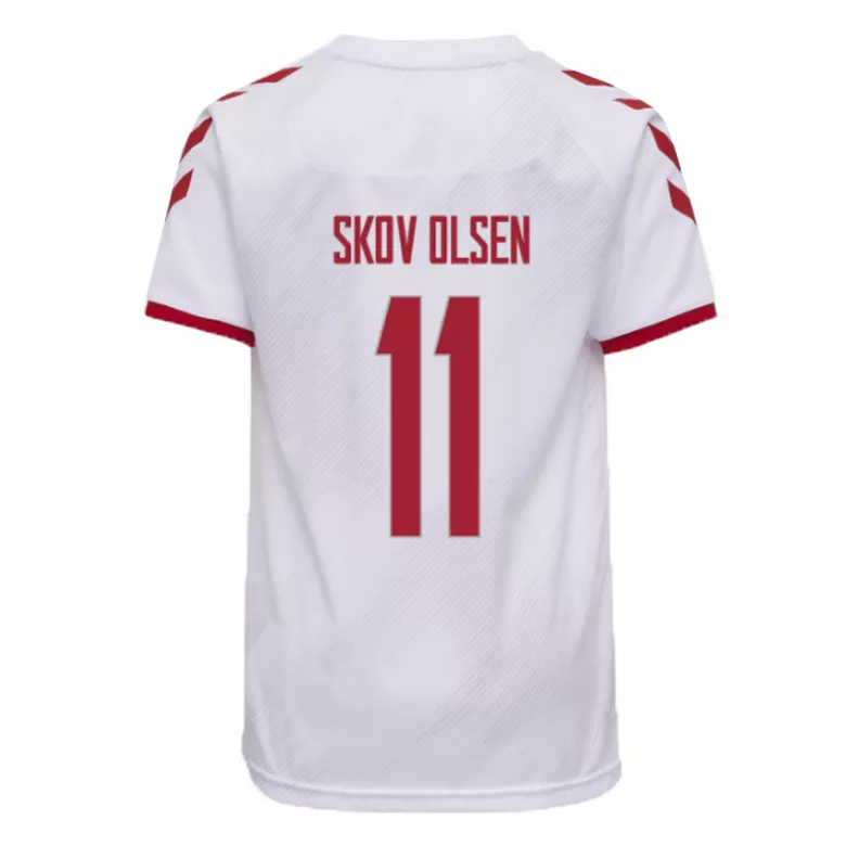 SKOV OLSEN #11 Denmark Away Soccer Jersey 2021 - gogoalshop