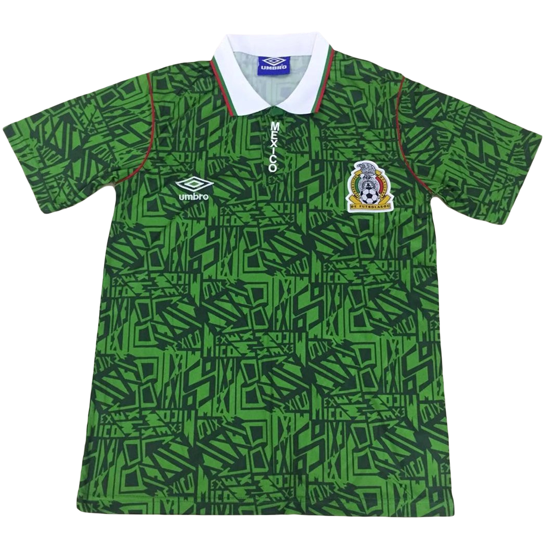 Vintage Soccer Jersey Mexico Home 1994 | Gogoalshop