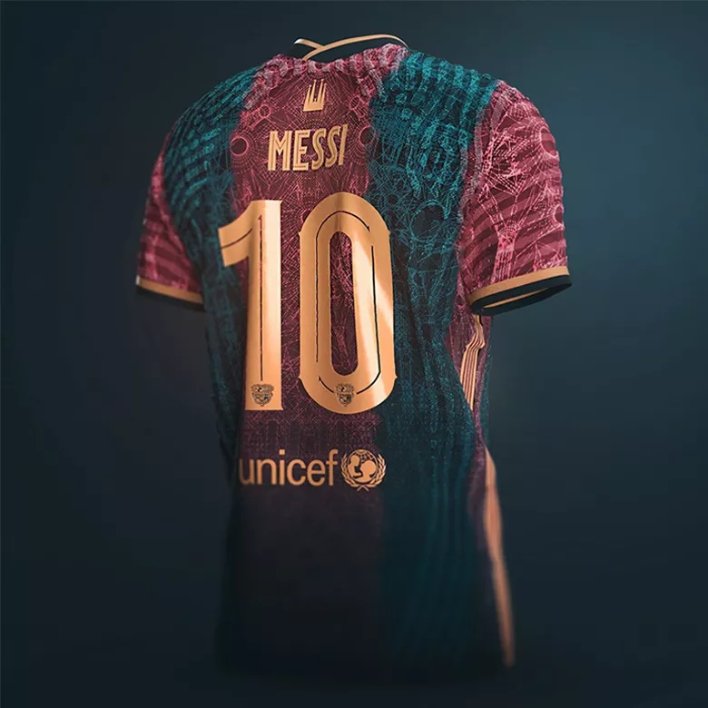 MESSI #10 Barcelona Pre-Match Soccer Jersey 2021/22 - gogoalshop
