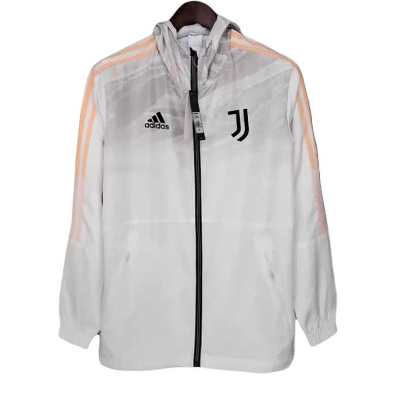 Juventus Hoodie Windbreaker Jacket 2021/22 - White - gogoalshop