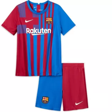 Barcelona Home Kit 2021/22 By Nike Kids - gogoalshop