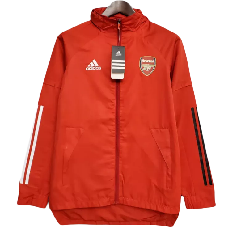 Arsenal Hoodie Windbreaker Jacket 2021/22 - Red - gogoalshop