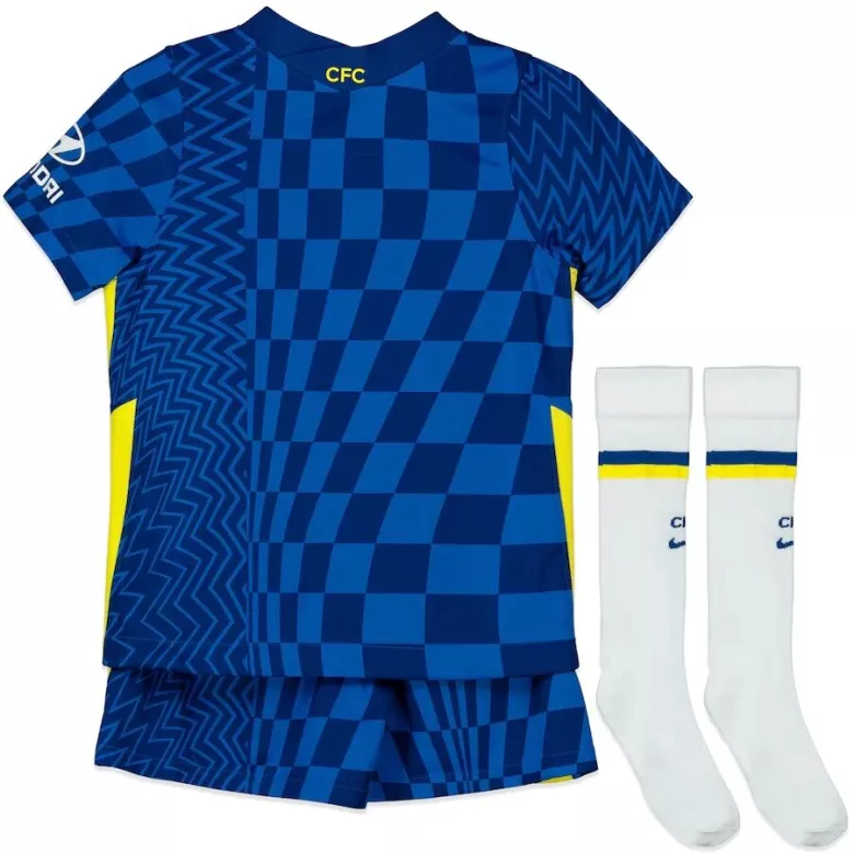 Chelsea Home Kids Soccer Jerseys Full Kit 2021/22 - gogoalshop