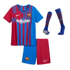 Barcelona Home Full Kit 2021/22 By Nike Kids - gogoalshop