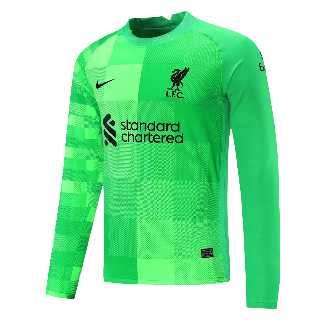 Liverpool Goalkeeper Long Sleeve Soccer Jersey 2021 22 Gogoalshop