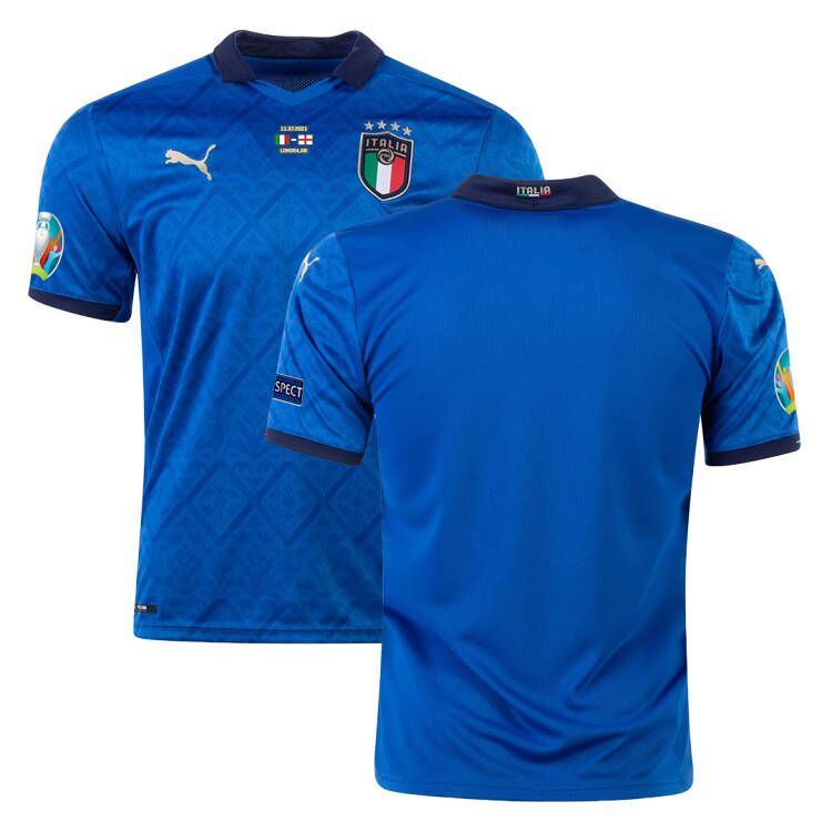 Authentic Italy Home Jersey Euro 2020 Final Version By Puma