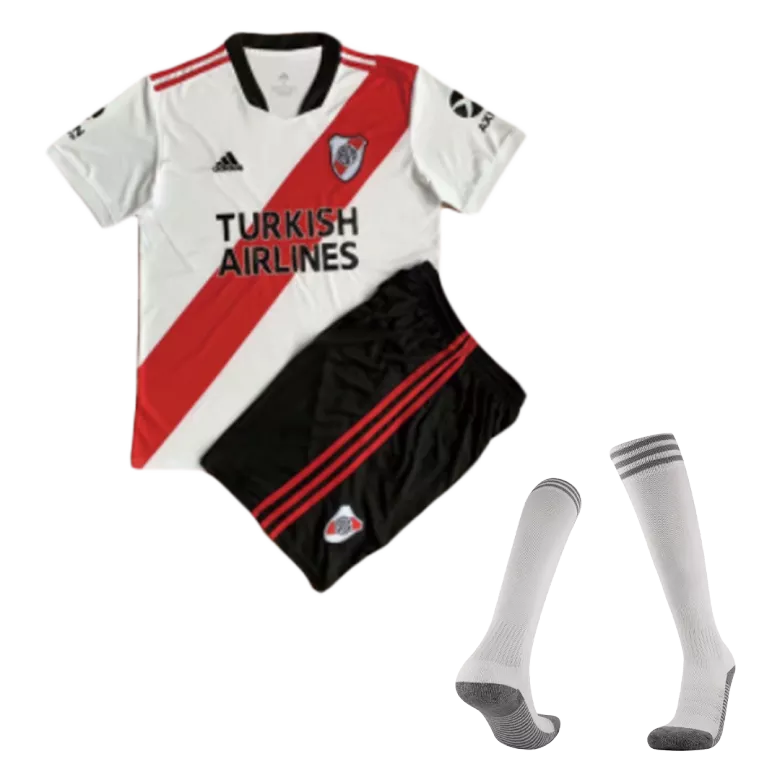 River Plate Home Kids Soccer Jerseys Full Kit 2021/22 - gogoalshop