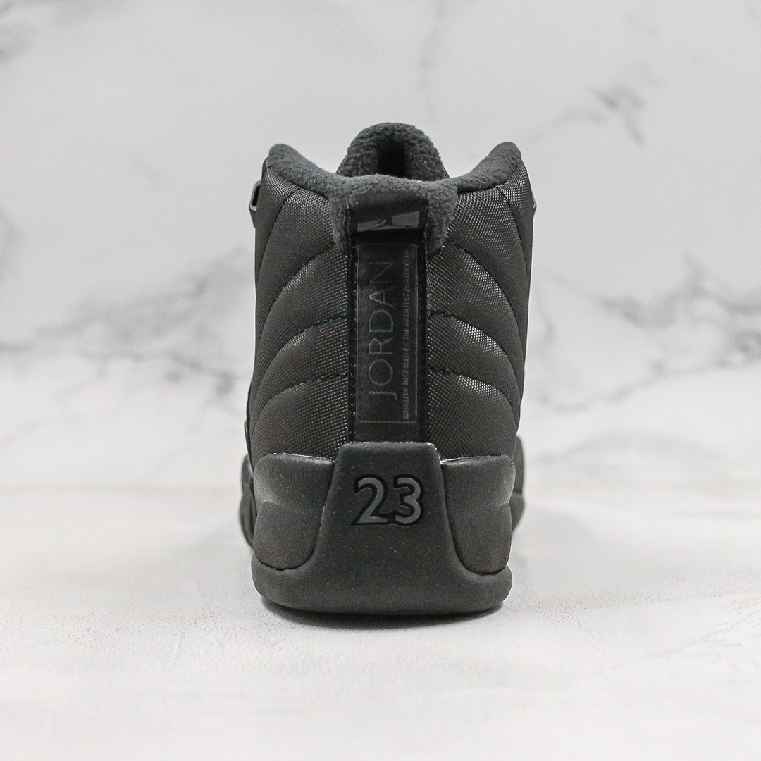 triple black jordan 12s