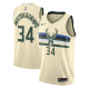 NBA Swingman Jersey Giannis Antetokounmpo #34 Milwaukee Bucks City Edition