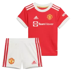 Manchester United Home Kit 2021/22 By Adidas Kids - gogoalshop