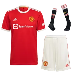 Manchester United Home Full Kit 2021/22 By Adidas - gogoalshop